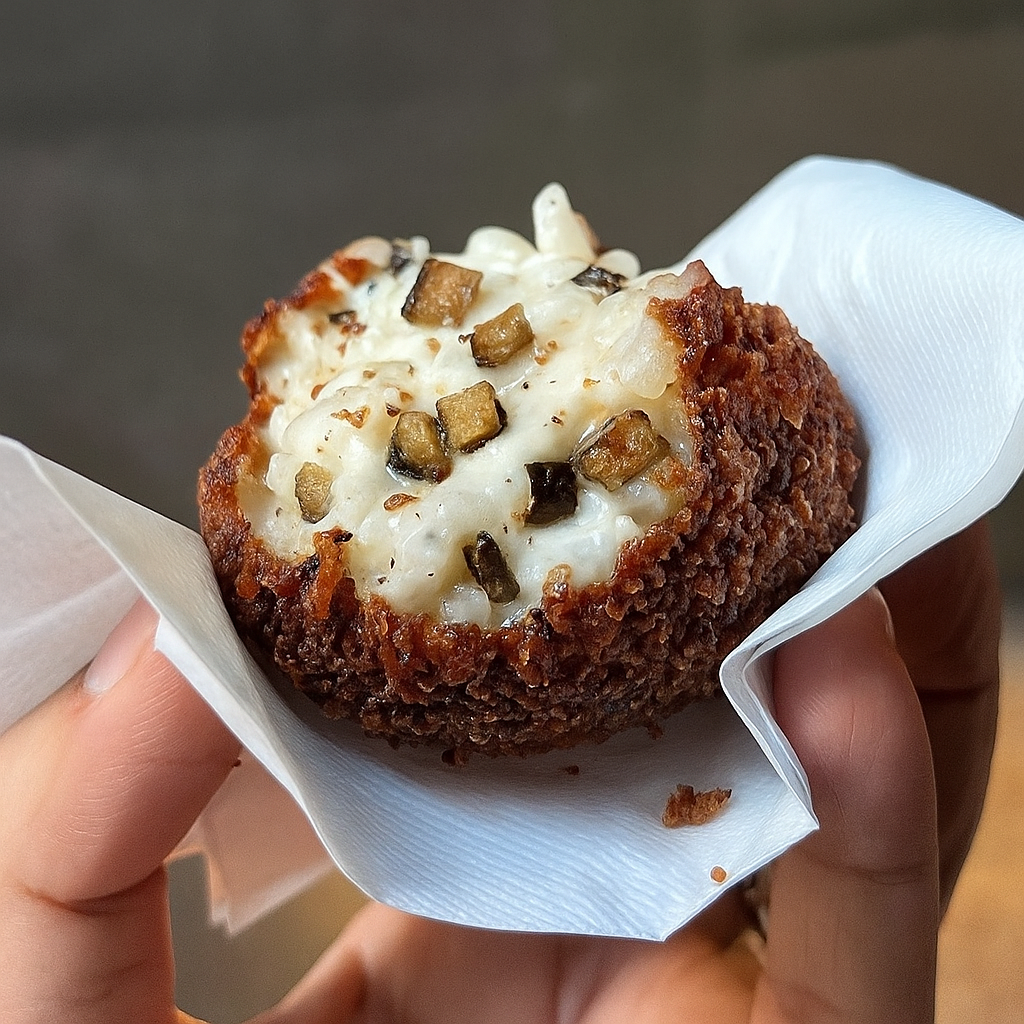 Supplì "Porcini Mushrooms and Truffle"